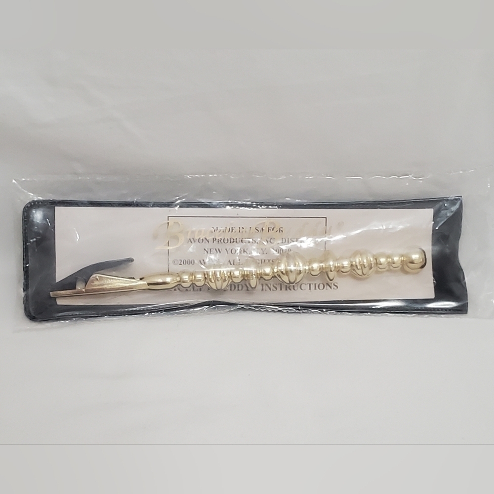 NOS Deadstock Vintage Y2K Avon Gold Tone Bracet Buddy